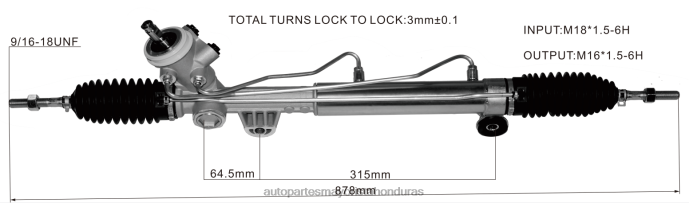 DH80J2712 - sensor de presión de neumáticos - cremallera de dirección asistida 7836993l5 BUICK