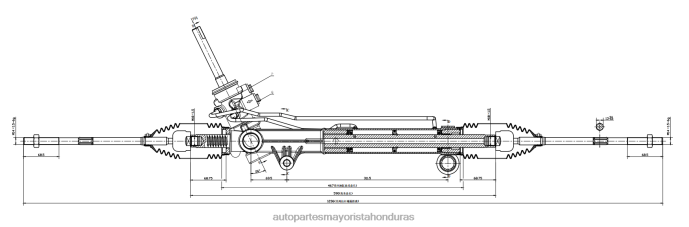 DH80J2699 - auto repuestos de Honduras - cremallera de dirección asistida 93732516 CHEVROLET