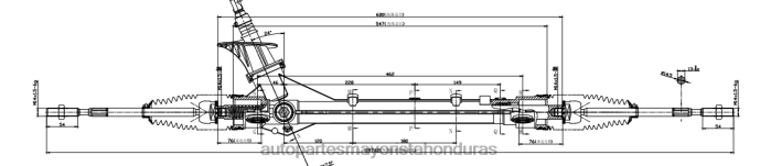 DH80J2708 - venta de repuestos para motos mayoristas - cremallera de dirección asistida 908750396 CHEVROLET