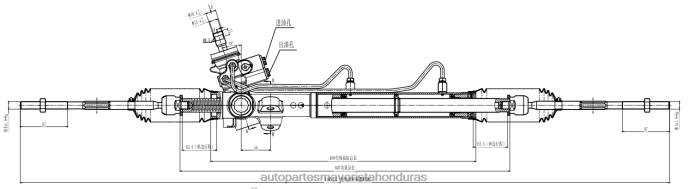 DH80J2786 - repuestos de motos mayorista - cremallera de dirección asistida 516127ab DODGE/CHRYSLER