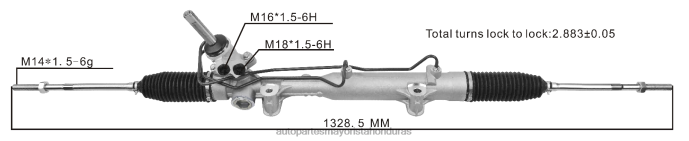 DH80J2789 - auto repuestos de Honduras - cremallera de dirección asistida 05151705af DODGE/CHRYSLER