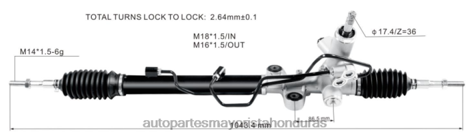 DH80J2535 - repuestos de motos al por mayor - cremallera de dirección asistida 53601-snb-t02 HONDA