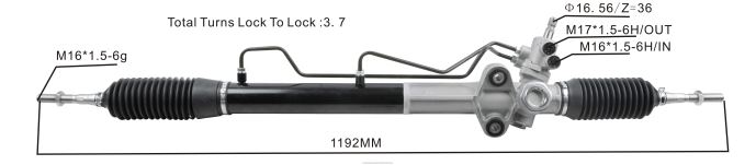 DH80J2544 - autopartes mayorista - Cremallera de dirección asistida mr374892 mr554233 MITSUBISHI