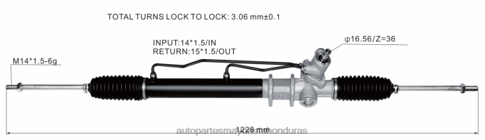 DH80J2546 - repuestos de motos mayorista - cremallera de dirección asistida mb351994 57705-43011 57700-43000 57705-43011 57705-43010 MITSUBISHI
