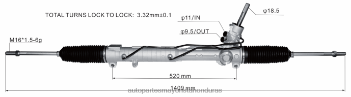 DH80J2835 - repuestos de motos al por mayor - cremallera de dirección asistida lr005939 LAND ROVER