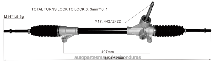DH80J2836 - repuestos de motos mayorista - cremallera de dirección asistida 23641782 WULING