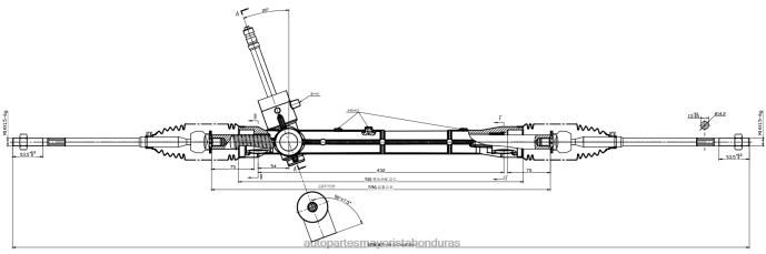 DH80J2848 - venta de repuestos para motos mayoristas - cremallera de dirección asistida 40360-30400 GEELY