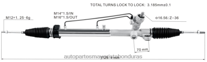 DH80J2650 - venta de repuestos motos mayorista - Cremallera de dirección asistida rm500 44200-bz021 PROTON/PERODUA