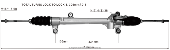 DH80J2510 - venta de repuestos motos mayorista - cremallera de dirección asistida 45510-28122 TOYOTA