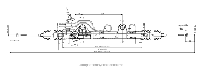 DH80J2663 - inyector de combustible precio - cremallera de dirección asistida 96fb-3200-ah FORD